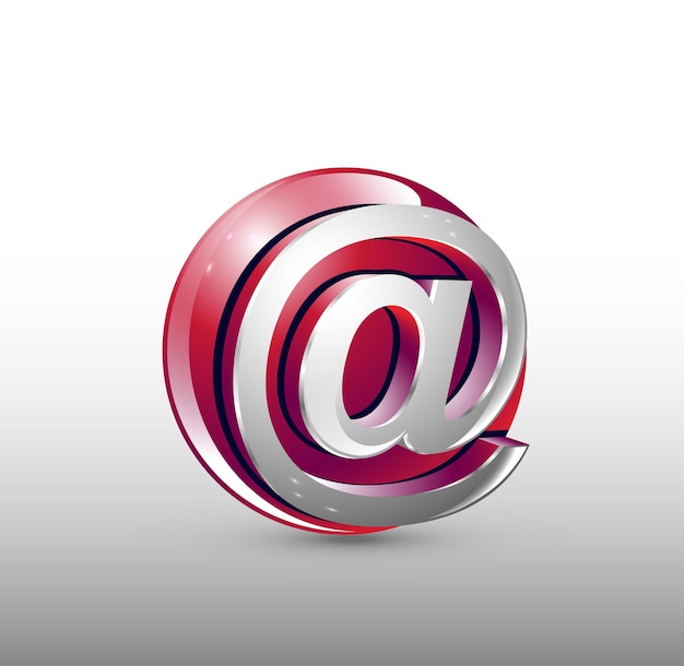 Projekt logo 3D dla znaków internetowych