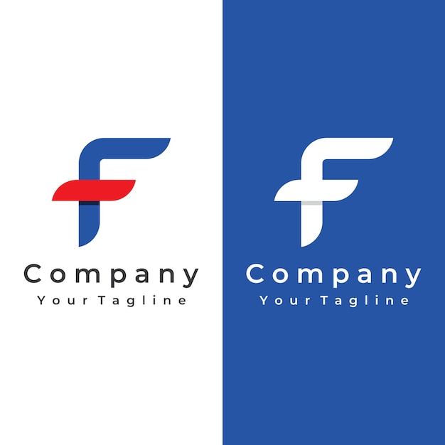 Projekt logo abstrakcyjny element szablonu początkowa litera F geometryczny kształt Minimalistyczny i nowoczesny F Projekt logo Logo może być używane do brandingu i wizytówek
