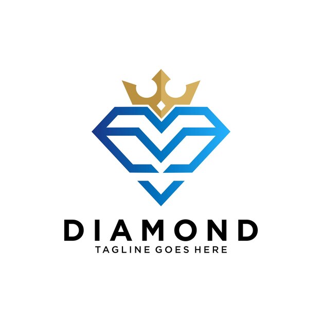 Projekt Logo Blue Diamond King