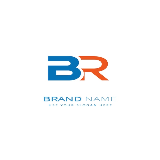 Projekt logo BR208 z literą BR