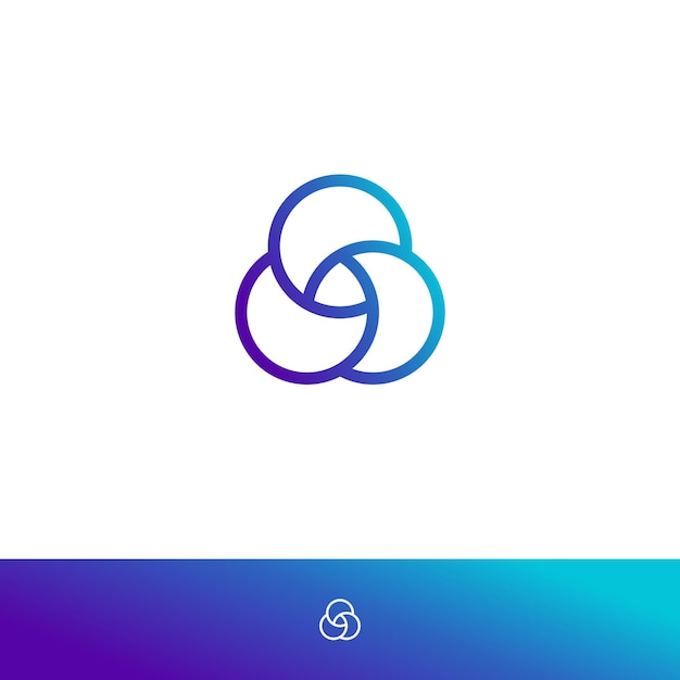 Projekt LOGO BUBLE TRIANGEL ABSTRACT