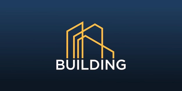 Projekt Logo Budynku Dla Firmy Budowlanej Z Nowoczesną Koncepcją