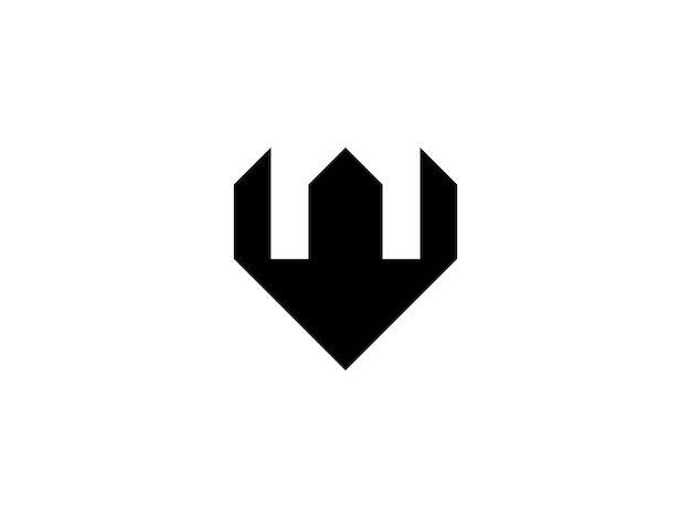 Plik wektorowy projekt logo budynku streszczenie litera w