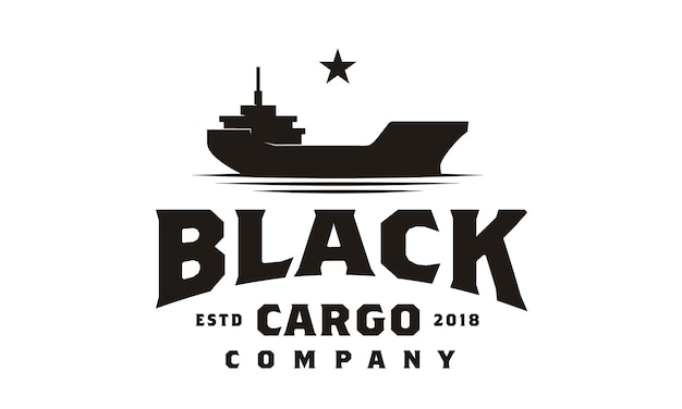 Plik wektorowy projekt logo cargo ship