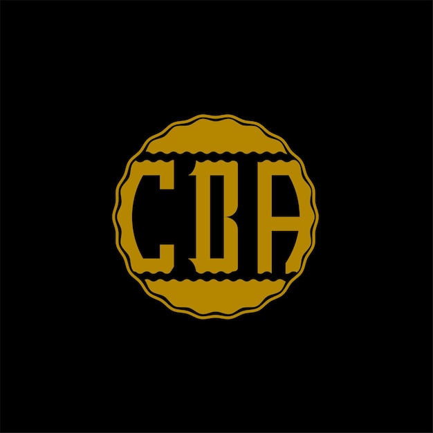 Plik wektorowy projekt logo cba (letter design cba)