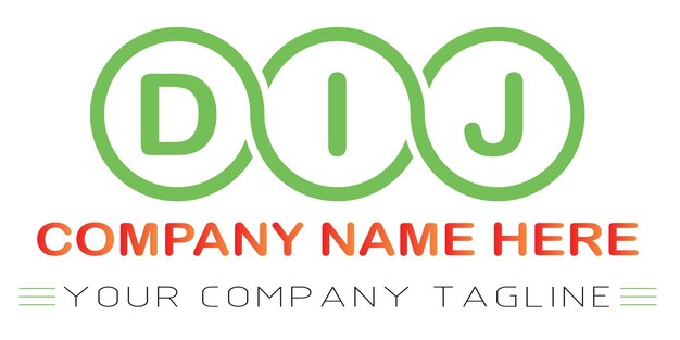 Projekt logo DIJ Letter