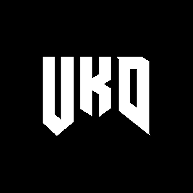 Projekt logo dla firmy technologicznej UKD logo czarno-białe kombinacja kolorów UKD logo UKD wektor UKD projekt UKD ikona UKD alfabet UKD typografia logo projekt