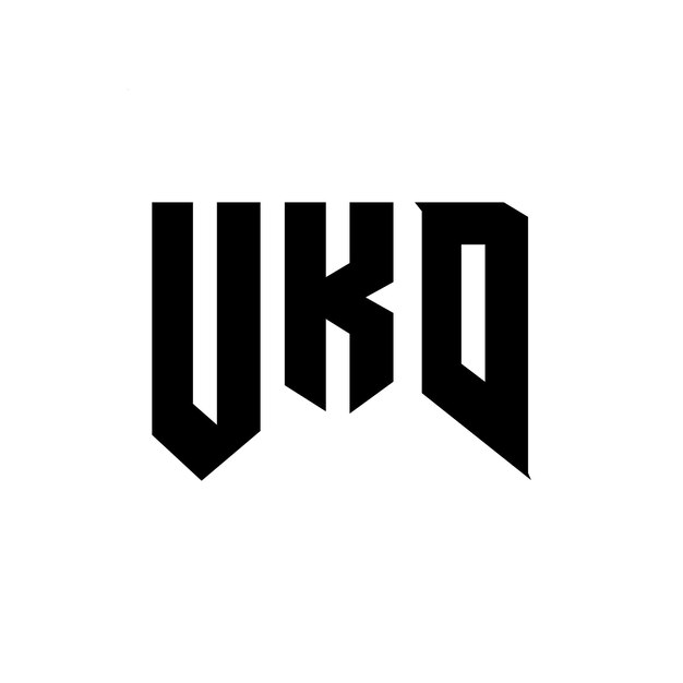 Projekt logo dla firmy technologicznej UKD logo czarno-białe kombinacja kolorów UKD logo UKD wektor UKD projekt UKD ikona UKD alfabet UKD typografia logo projekt