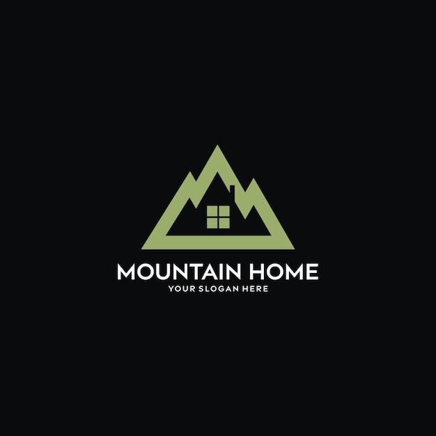 Plik wektorowy projekt logo domu górskiego
