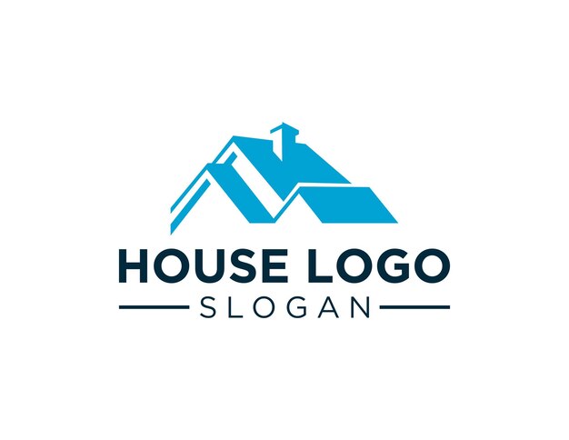 Projekt logo domu stworzony za pomocą aplikacji Corel Draw 2018 z białym tłem