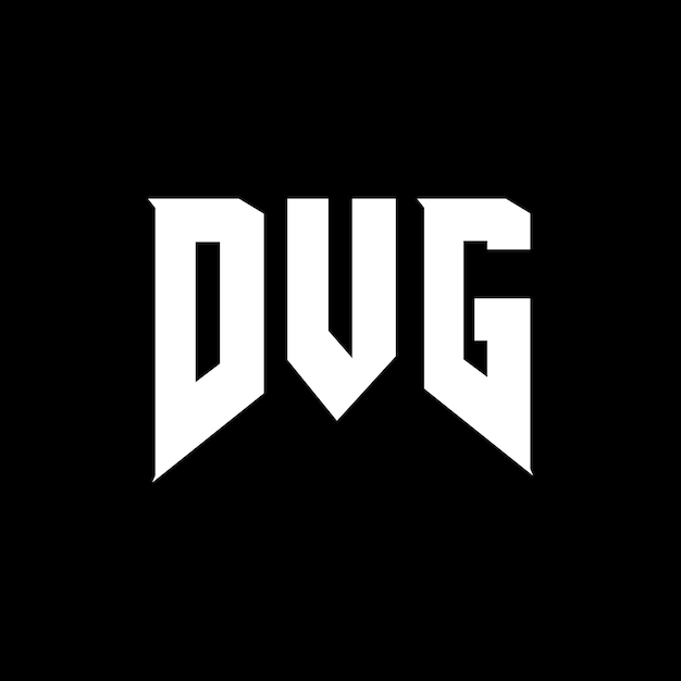 Projekt logo DVG dla firmy technologicznej DVG logo czarno-białe kombinacja kolorów DVG logo DVG wektor DVG projekt DVG ikona DVG alfabet DVG typografia projekt logo