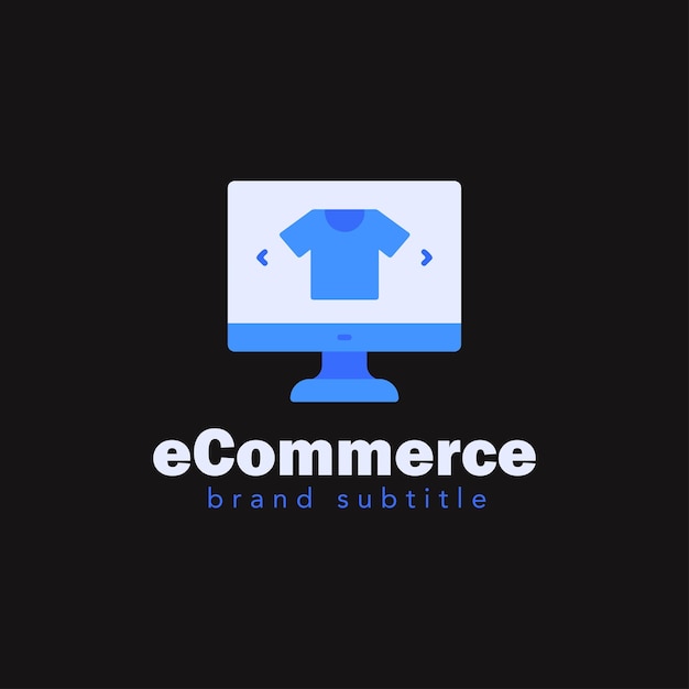 Plik wektorowy projekt logo e-commerce