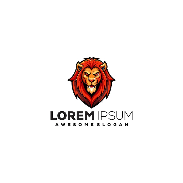 Projekt Logo E-sportów Lion Head