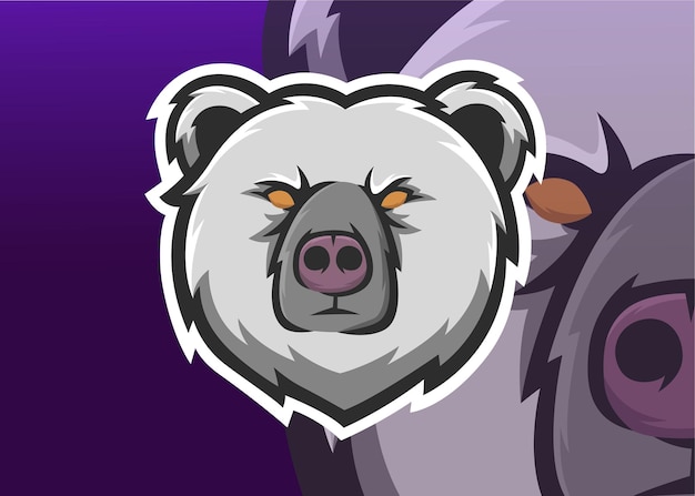 Projekt Logo E-sportowego Niedźwiedzia Polarnego