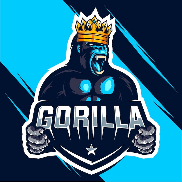 Projekt Logo E-sportu Króla Gorilla