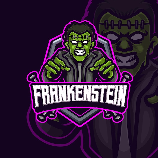 Projekt Logo E-sportu Maskotki Frankensteina