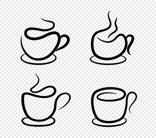 Projekt Logo Filiżanki Kawy