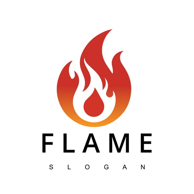 Plik wektorowy projekt logo firmy fire flame for burn gas oil company lub barbecue bbq grill