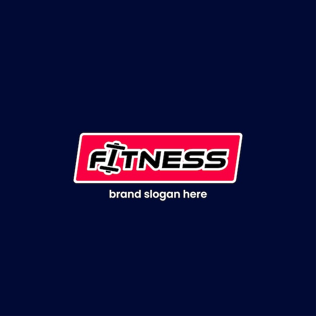 Plik wektorowy projekt logo fitness