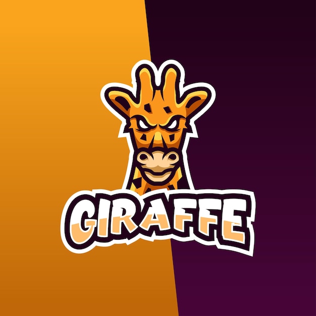 Projekt Logo Giraffe Esports Premium Gaming Vector