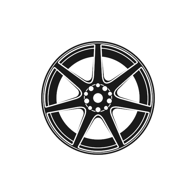 Projekt logo Heptagram Seven Pointed Star Velg Wheel Inspiracja