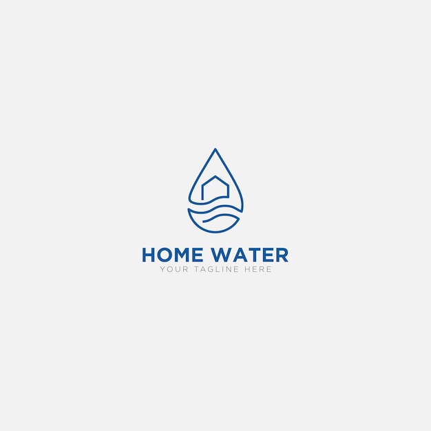 Projekt Logo Home Water Z Nowoczesnym Logo Linii