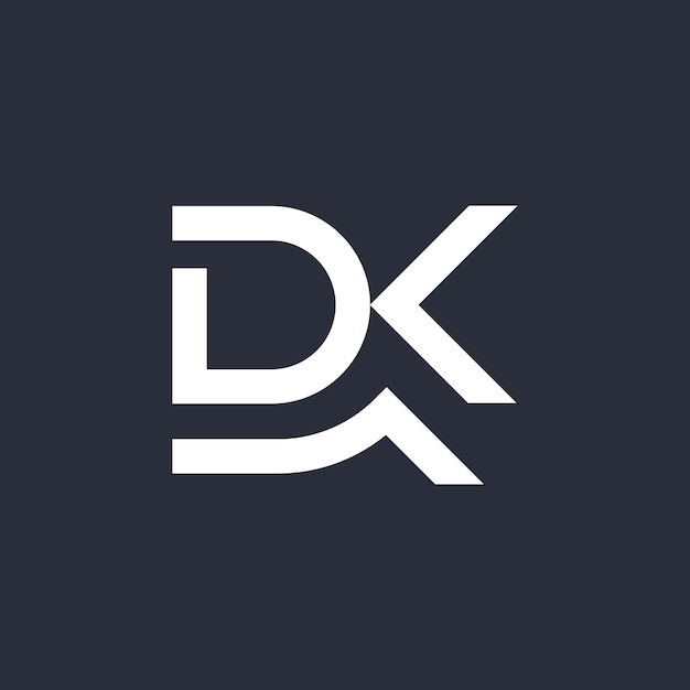 Projekt Logo I Fala Litery Dk
