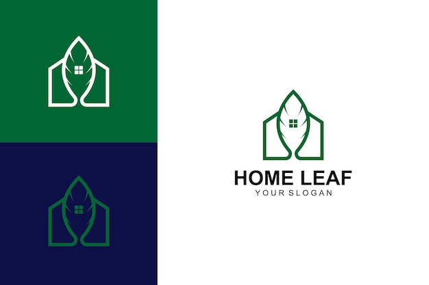 Projekt Logo I Ikony Liści Domu