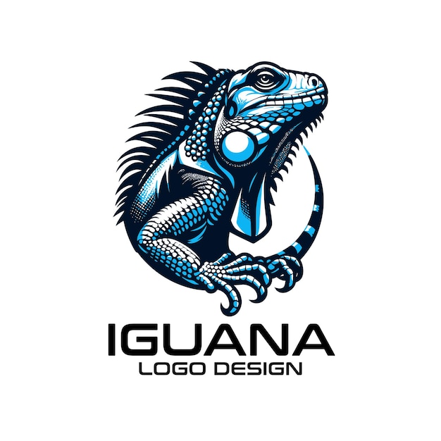 Plik wektorowy projekt logo iguana vector