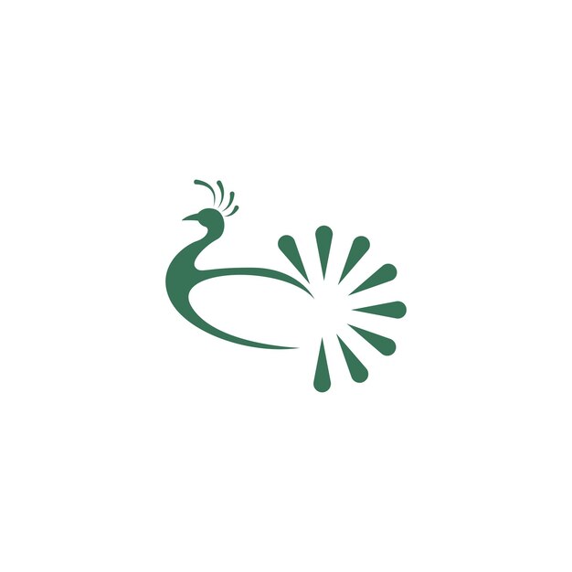 Plik wektorowy projekt logo ikona pawia