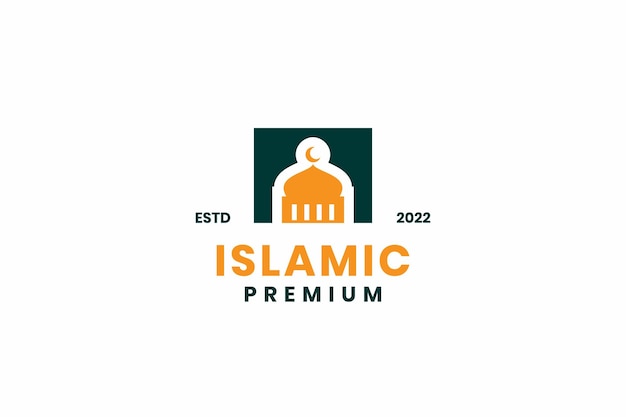 Projekt Logo Ikony Islamskiego Meczetu