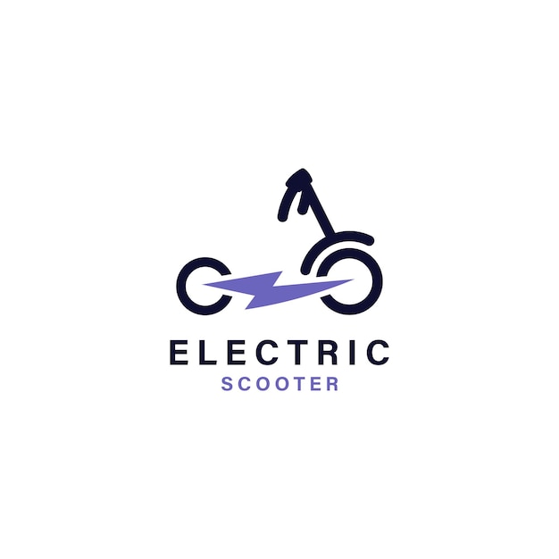 Projekt Logo Ikony Wektora Skutera Elektrycznego 2