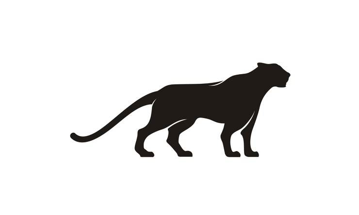 Wektor projekt logo jaguar / puma / lion