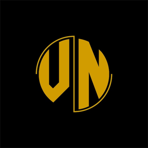 Plik wektorowy projekt logo koła z literami „vn”
