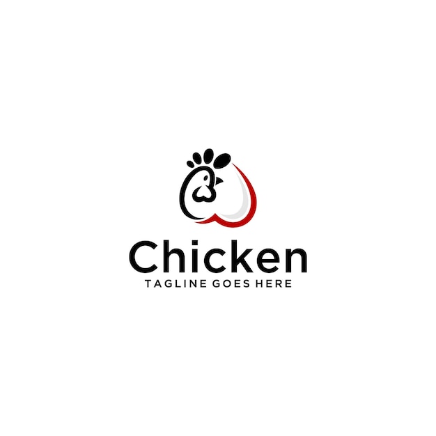 Projekt Logo Kurczaka I Miłości