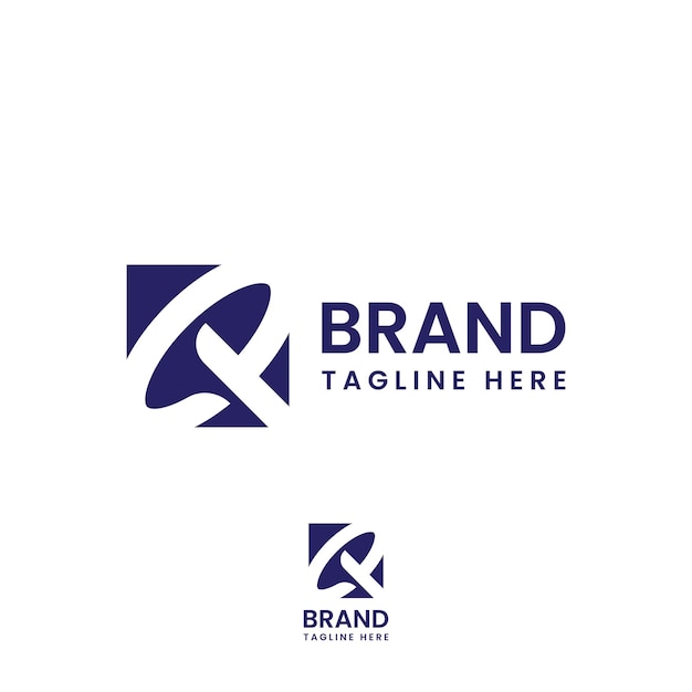Projekt logo kwadratowej litery Q
