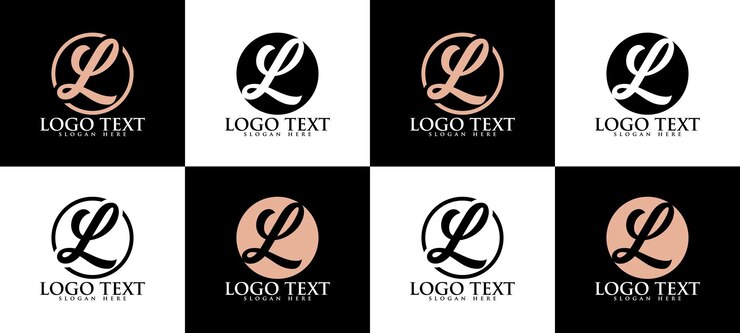 Wektor projekt logo l, projekt logo firmy l list firmowy