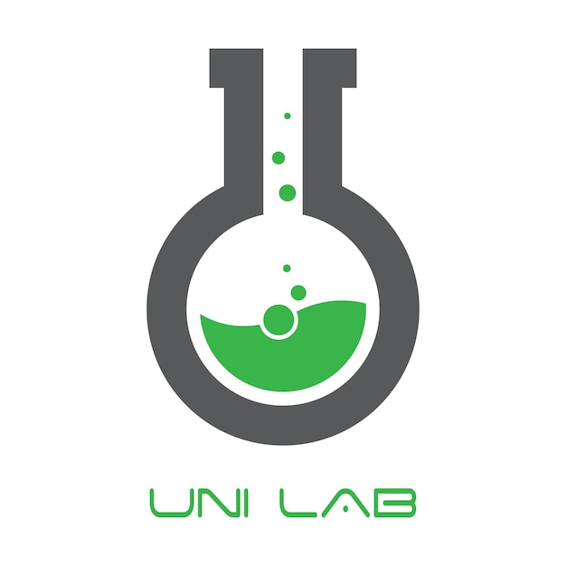 Plik wektorowy projekt logo laboratorium chemicznego