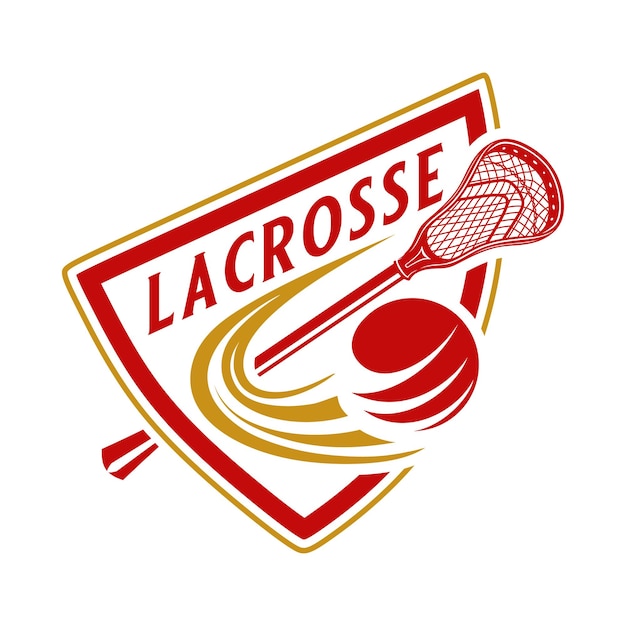 projekt logo lacrosse w stylu vintage, idealny do logo sportów lacrosse