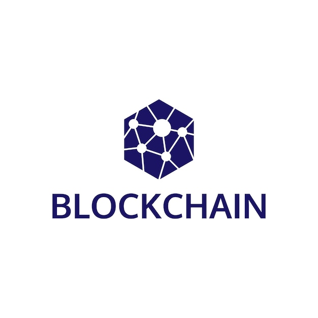 Projekt logo łańcucha blokowego