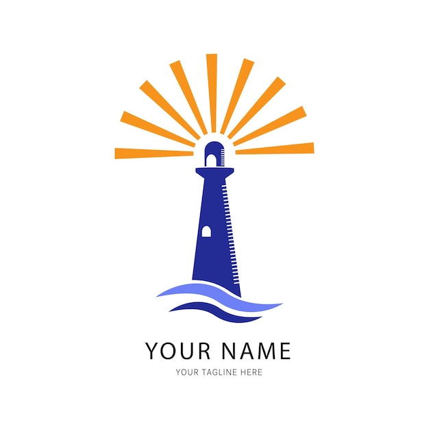 Projekt Logo Latarni Morskiej Wieży Nawigacyjnej