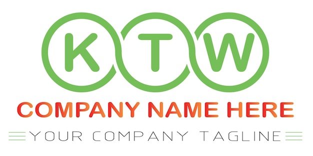 Plik wektorowy projekt logo listu ktw