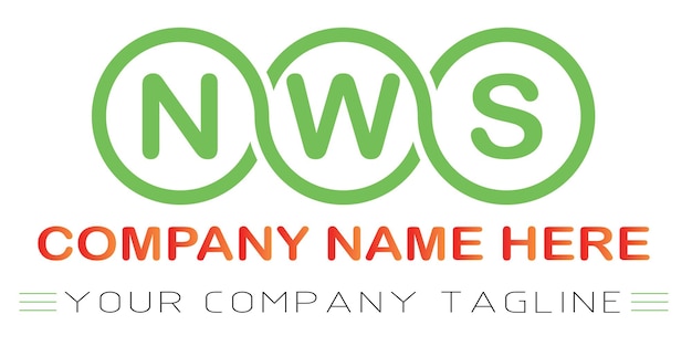 Plik wektorowy projekt logo listu nws