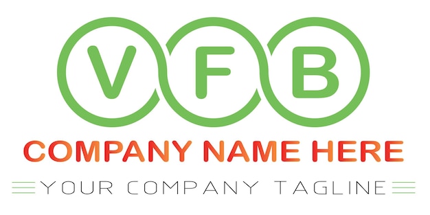 Plik wektorowy projekt logo listu vfb