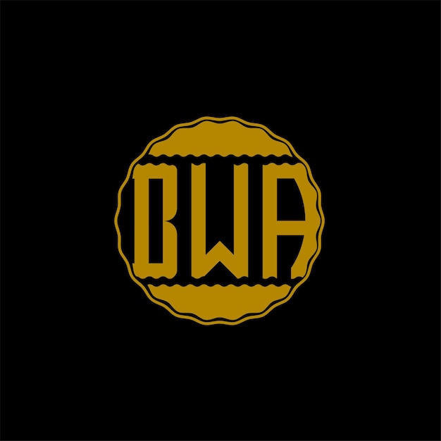 Plik wektorowy projekt logo literowego „bwa”