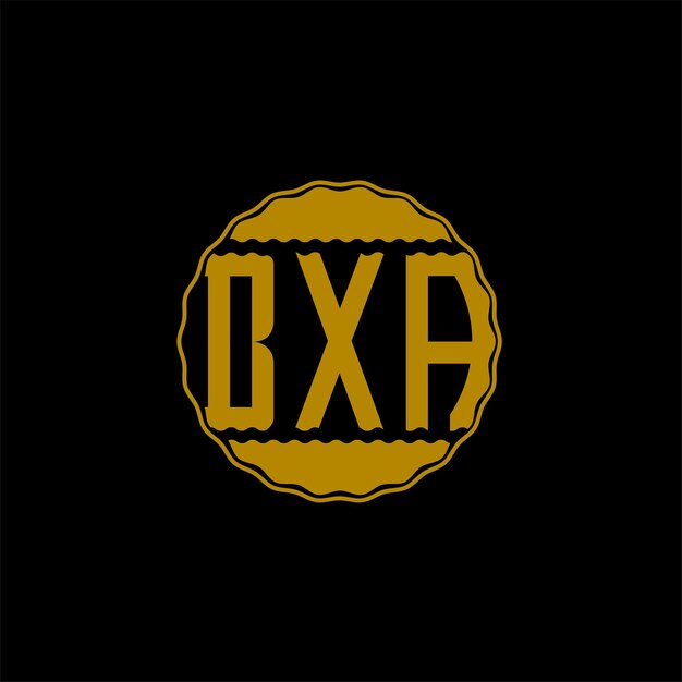 Plik wektorowy projekt logo literowego „bxa”