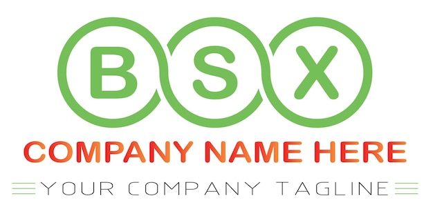 Projekt logo litery BSX