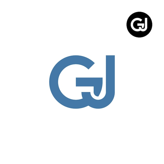 Projekt Logo Litery Gj Monogram