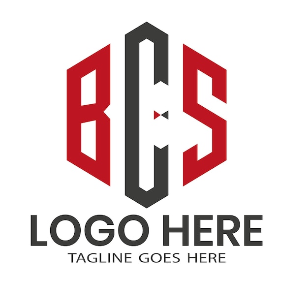Projekt logo litery HSC z czarnym tłem w stylu współczesnego czcionki alfabetu