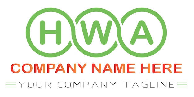 Projekt Logo Litery Hwa